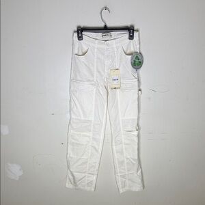 Lovegen Classic White Cargo Trousers Size 5/28 New!